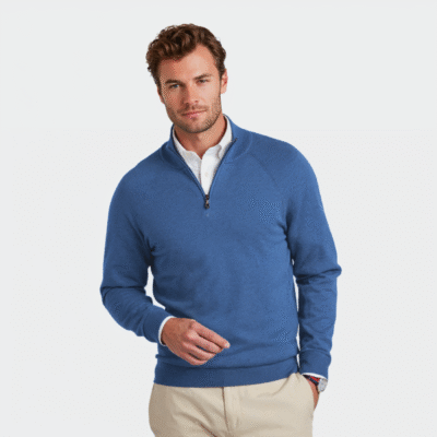 BB Cotton Stretch 1/4-Zip Sweater