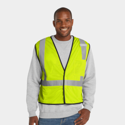 CornerStone® ANSI 107 Class 2 Economy Mesh One-Pocket Vest
