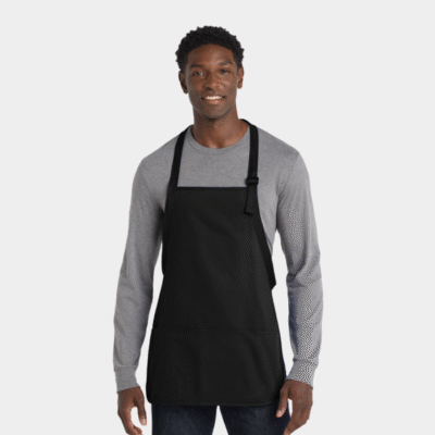 Port Authority® Medium-Length Apron with Pouch Pockets