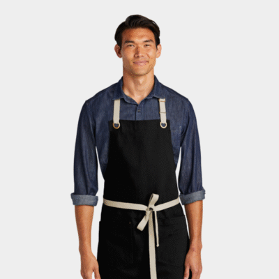 Port Authority® Canvas Full-Length Two-Pocket Apron